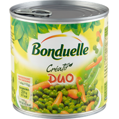 Bonduelle creatif duo zöldborsó-bébirépa 400 g