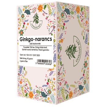 Boszy ginkgo-narancs-zöld teakeverék 20x2g 40 g