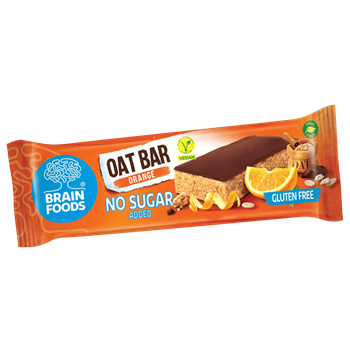 Brain Food gluténmentes zabszelet narancsos-csokoládés 70 g