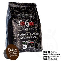 Caffé Gioia kávékapszula dolce gusto kávégépekkel kompatibilis 100% arabica kivitel 10 db