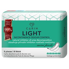 Carin light incontinence odour cintrol egészségügyi betét 8 db