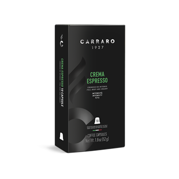 Carraro crema espresso premium kávékapszula nespresso kompatibilis 10 db