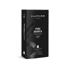 Carraro puro arabica premium kávékapszula nespresso kompatibilis 10 db