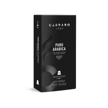 Carraro puro arabica premium kávékapszula nespresso kompatibilis 10 db