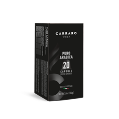 Carraro puro arabica premium kávékapszula nespresso kompatibilis 20 db