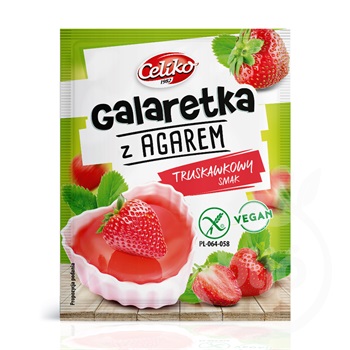 Celiko tortazselé agar-agarral eper 45 g