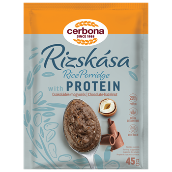 Cerbona rizskása csokis-mogyorós proteinnel 45 g