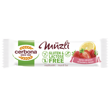 Cerbona szelet gluténmentes epres-citromos 35 g