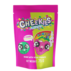 Cheekies gyümölcsízű ropogós cukordrazsé szivárvány mix 75 g