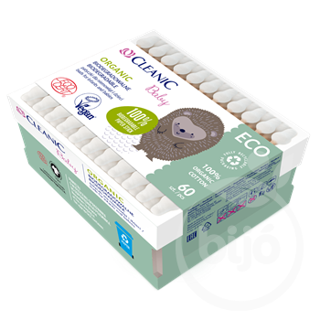 Cleanic baby eco organic biológiailag lebomló fültisztító 60 db