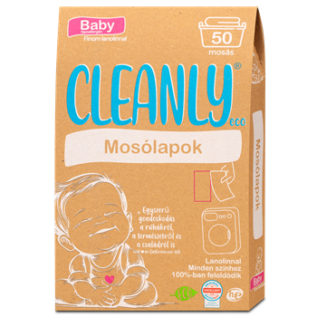 Cleanly eco mosólapok baby lanolinnal 50 db