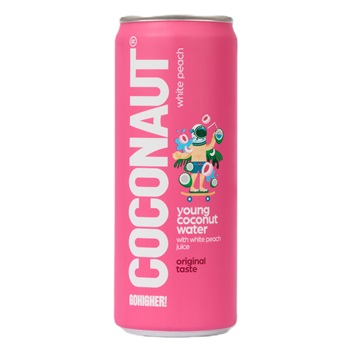 Coconaut kókuszvíz fehér baracklé 320 ml