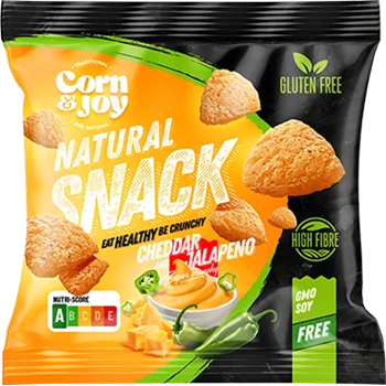 Corn Joy snack cheddar sajt-jalapeno gluténmentes 40 g