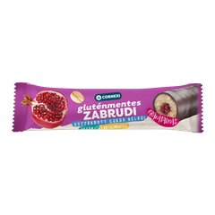 Cornexi gluténmentes hcn zabrudi gránátalmás töltelékkel töltött zabrúd kakaós bevonattal édesítőszerrel 30 g