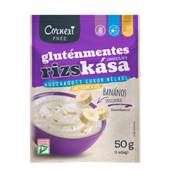 Cornexi gluténmentes rizskása banános hozzáadott cukor nélkül, édesítőszerekkel 50 g
