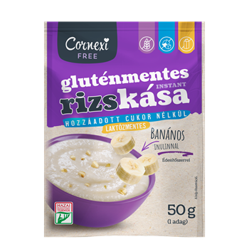 Cornexi gluténmentes rizskása banános hozzáadott cukor nélkül, édesítőszerekkel 50 g
