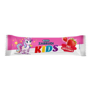 Cornexi kids zabrudi epres-vanília ízű töltelékkel töltött zabrúd joghurtos bevonattal 30 g