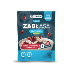 Cornexi vörösáfonyás-meggyes protein zabkása édesítőszerrel, vegán 50g