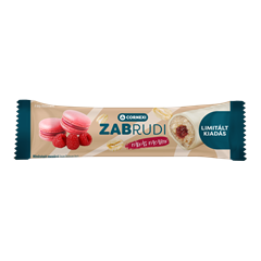 Cornexi zabrudi macaron ízű, málnás töltelékkel töltött zabrúd jogurtos tejbevonattal 30 g