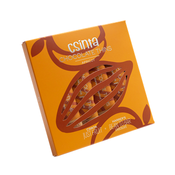 Csinta chocolate thins sárgabarack 5db-os 40 g