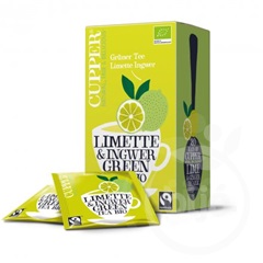 Cupper bio lime&ginger lime-gyömbér zöld tea 20 db 35 g