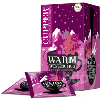 Cupper bio warm winter hug xmas limited edition téli bogyós gyümölcsös tea 40 g