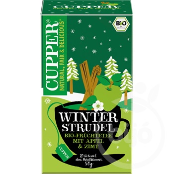 Cupper bio winter srtudel xmas limited edition téli almás fahéjas tea 50 g