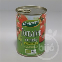Dennree bio paradicsomkocka bazsalikomos 400 g