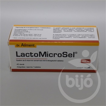 Dr.aliment lactomicrosel tabletta 40 db