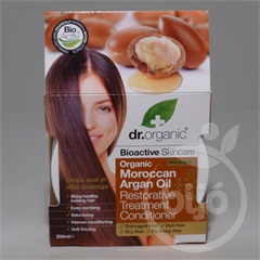 Dr.organic bio argán olaj regeneráló hajpakolás 200 ml