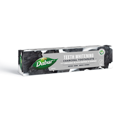 Dabur herbal whitening toothpaste with activated charcoal and organic ingredients 100 ml