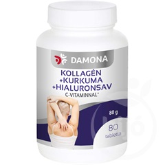 Damona kollagén+kurkuma+hialuron tabletta 80 db