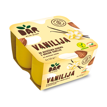 Dar növényi desszert vaníliás 4x125g 500 g