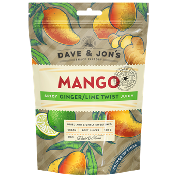 Dave & Jon`s mango gyömbér lime twist 100 g