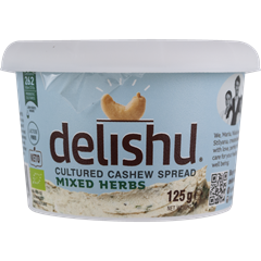 Delishu vegán, kesudióból készült szendvicskrém zöldfűszerekkel 125 g