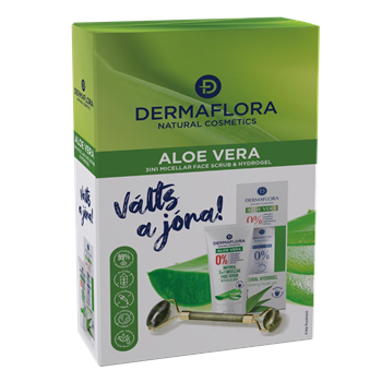 Dermaflora 0% díszdoboz (hidrogél+micellás arcradír+arcmasszírozó) aloe 1 db