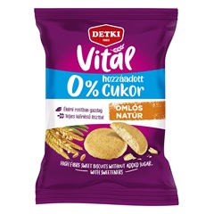 Detki omlós keksz édes hozzáadott cukor nélkül 180 g