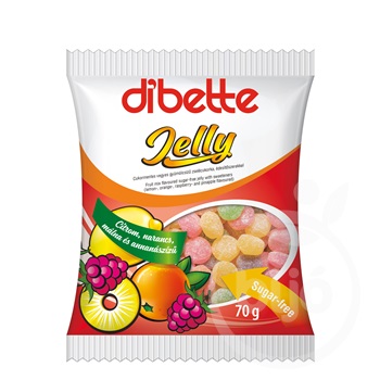 Dibette jelly vegyes gyümölcs zselé cukorka 70g