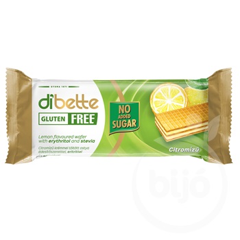 Dibette nase-flavoured wafers filled with lemon cream without added sugar 40 g