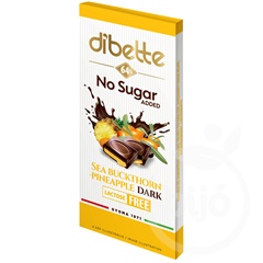 Dibette nas dark chocolate filled with sea buckthorn, pineapple cream no added sugar lactose free 80 g