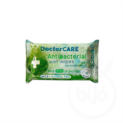 Doctor Care antibakteriális nedves törlőkendő aloe 100% biodegradable 15 db