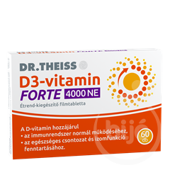 Dr.Theiss d3-vitamin forte étrend-kiegészítő filmtabletta 4000ne 60 db