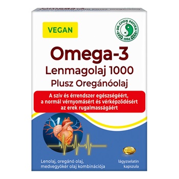 Dr.chen vegán omega3 lenmagolaj 1000+oregánóolaj kapszula 30 db