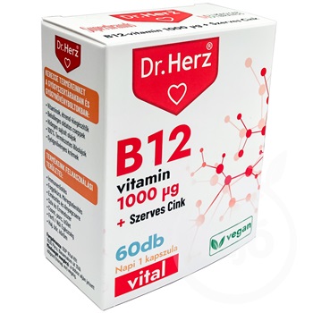 Dr.herz b12 1000mg+szerves cink kapszula 60 db