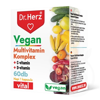 Dr.herz vegan multivitamin komplex kapszula 60 db