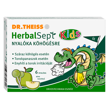 Dr.theiss herbalsept nyalóka köhögésre alma ízesítésű 6 db