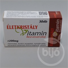 Életkristály multivitamin rezveratrollal+q10 30 db