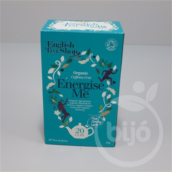 English Tea Shop wellness bio tea energise me koffein mentes 20x1.5g 30 g