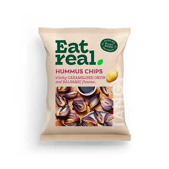Eat Real hummus chips karamelizált hagyma és balzsamecet ízesítéssel 45 g