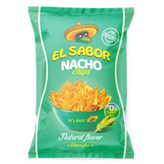 El sabor big nacho chips gluténmentes natúr 0% hozzáadott só nélkül 100 g